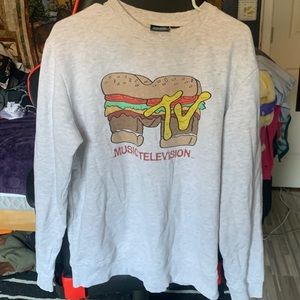 Grey MTV sweater Worn less than 10 times